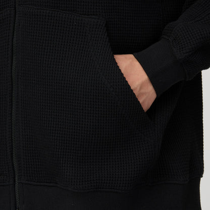 Snow Peak Heavyweight Waffle Zip Parka Black
