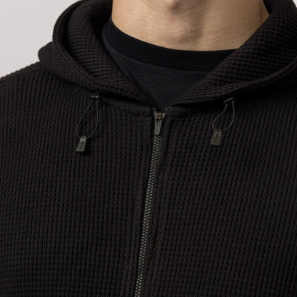 Snow Peak Heavyweight Waffle Zip Parka Black