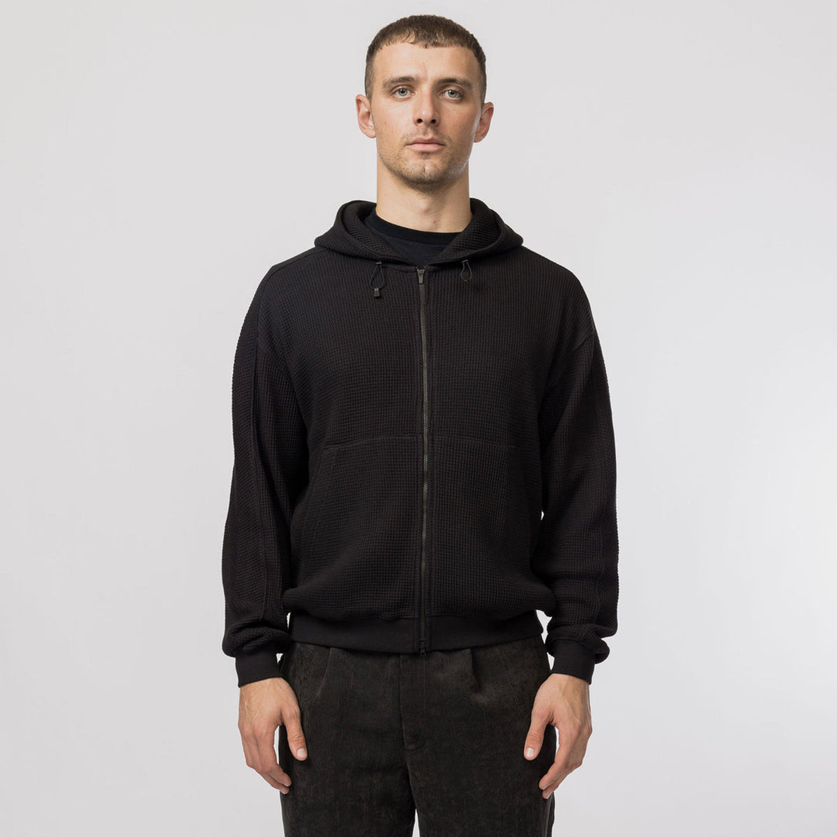 Snow Peak Heavyweight Waffle Zip Parka Black