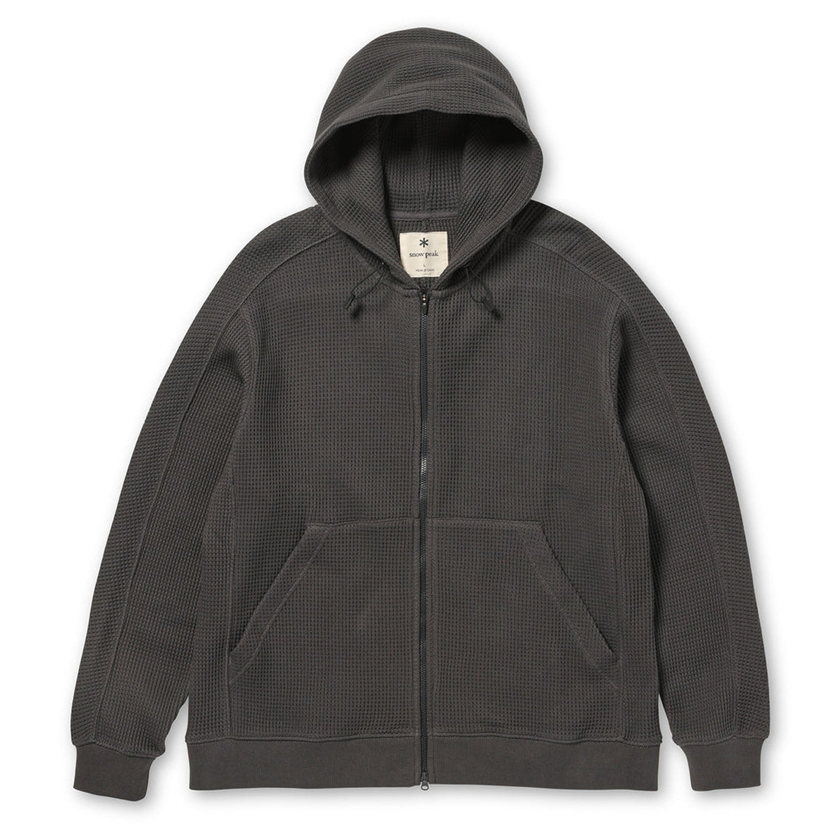 Snow Peak Heavyweight Waffle Zip Parka Charcoal