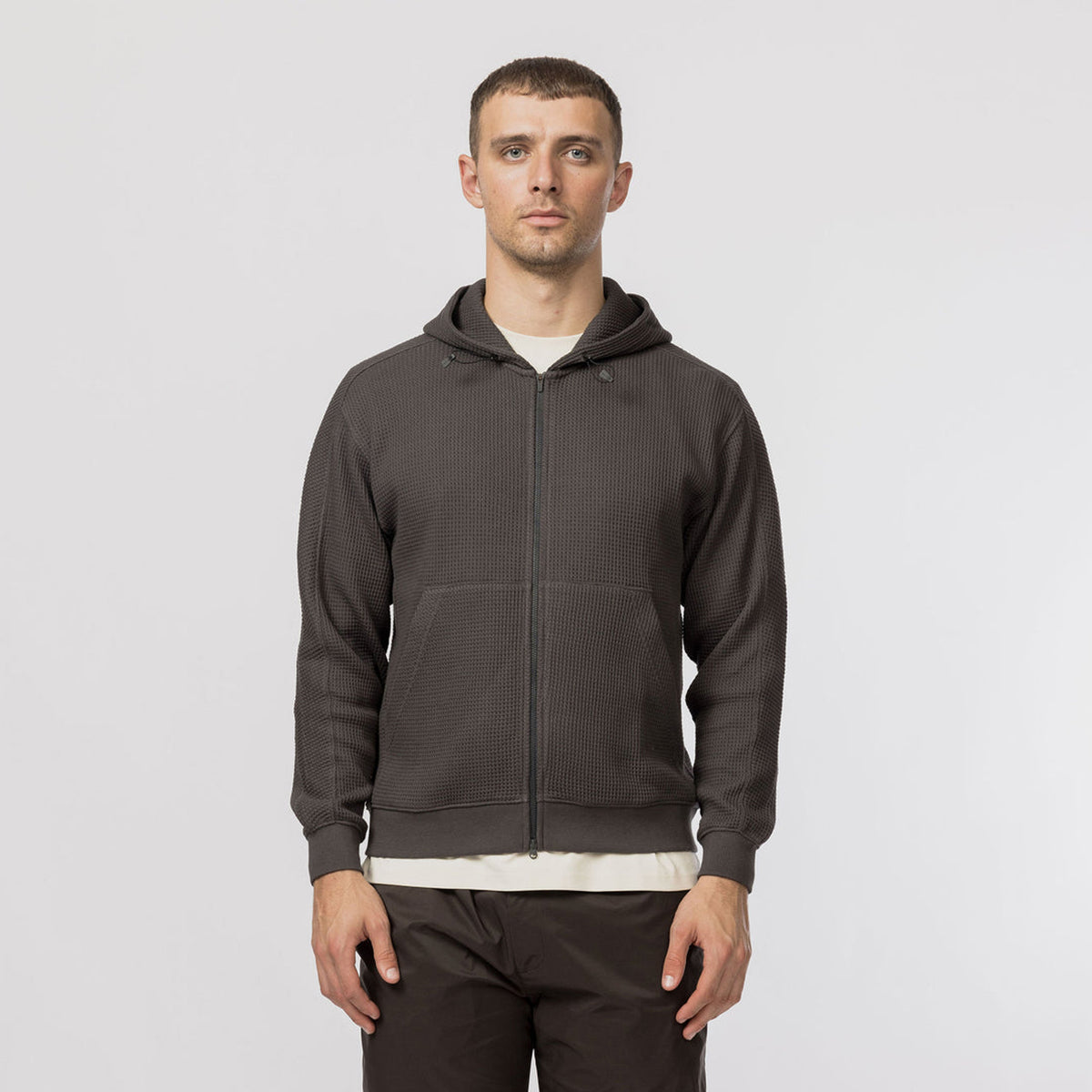 Snow Peak Heavyweight Waffle Zip Parka Charcoal