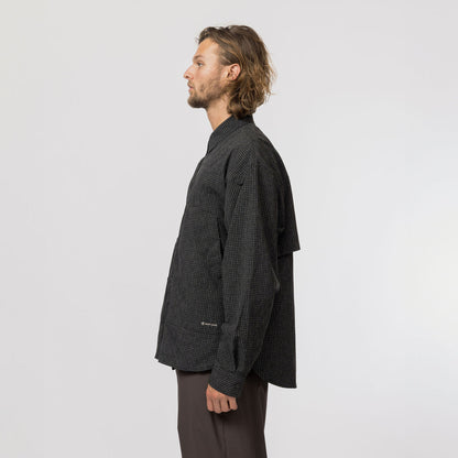 Snow Peak Kasuri Ripstop Shirt Black