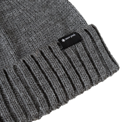 Snow Peak Knit Cap Charcoal