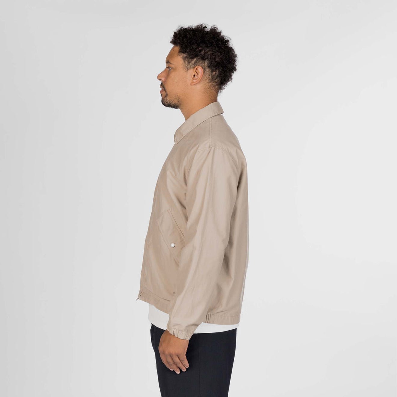 Snow Peak Light Dobby Cloth Harrington Jacket Greige