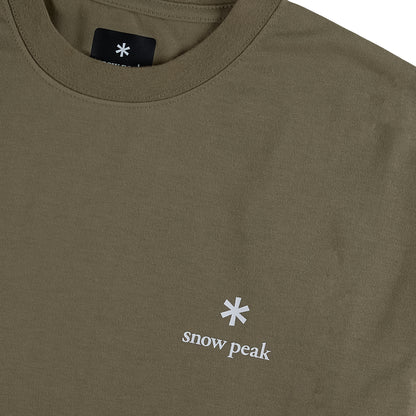 Snow Peak Logo T-Shirt Khaki
