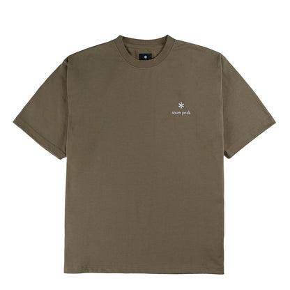 Snow Peak Logo T-Shirt Khaki