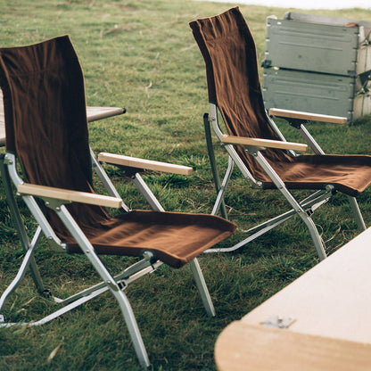 Snow Peak Low Beach Chair Brown - The Sporting Lodge