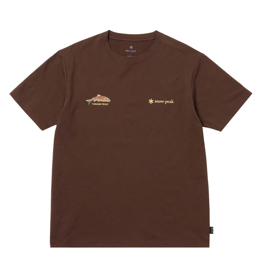 Snow Peak Northland Trout Dry T-Shirt Brown