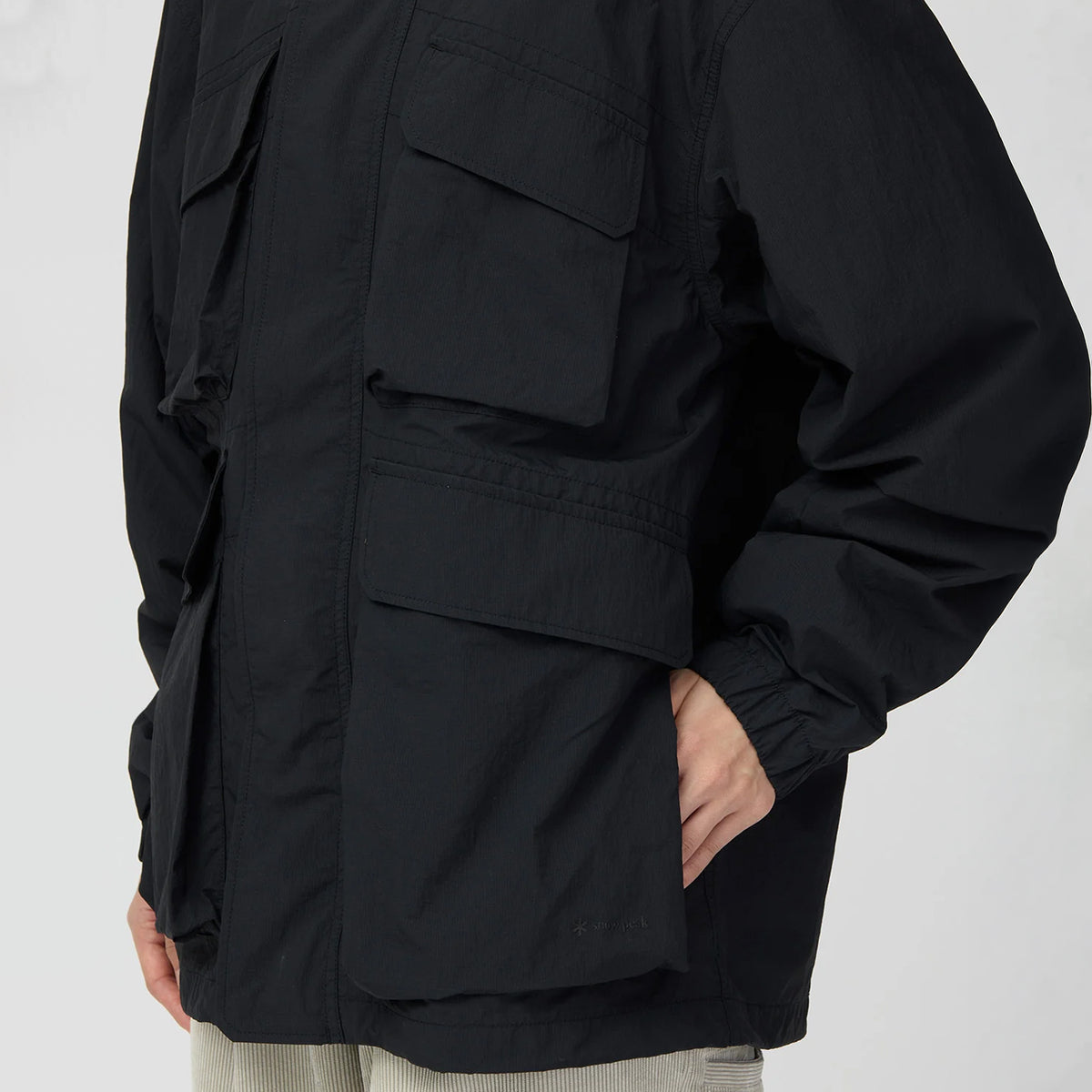 Snow Peak Nylon Double Rip Jacket Black