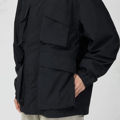 Snow Peak Nylon Double Rip Jacket Black
