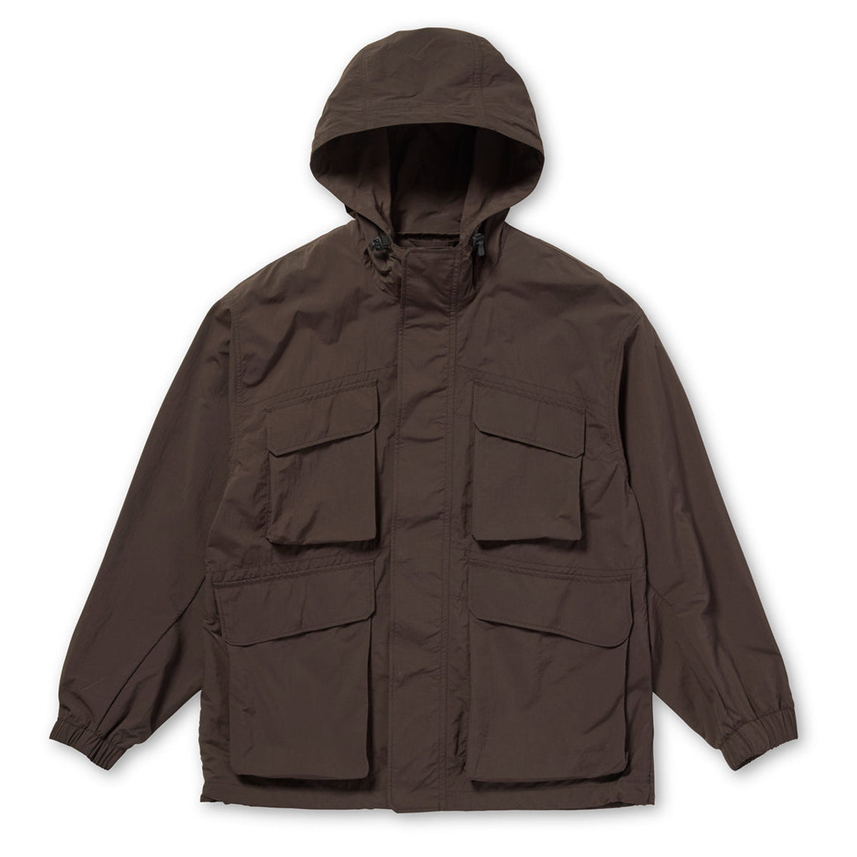Snow Peak Nylon Double Rip Jacket Dark Brown