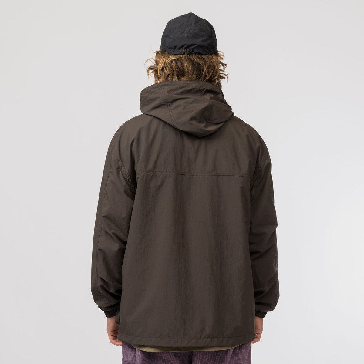 Snow Peak Nylon Double Rip Jacket Dark Brown