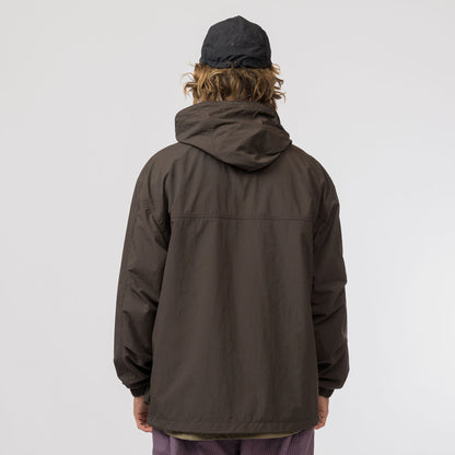 Snow Peak Nylon Double Rip Jacket Dark Brown