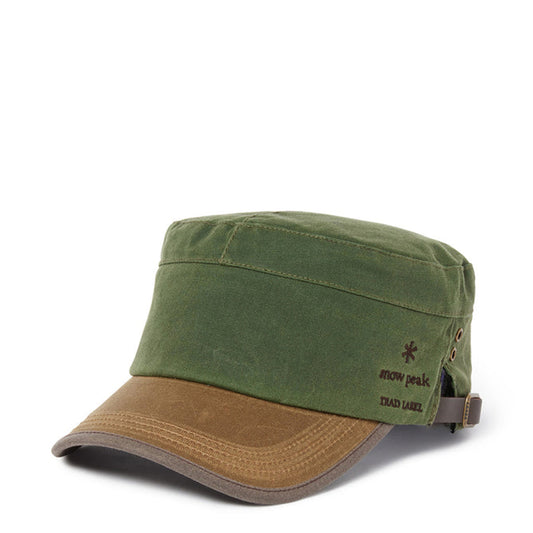 Snow Peak Oiled Military Cap Olive