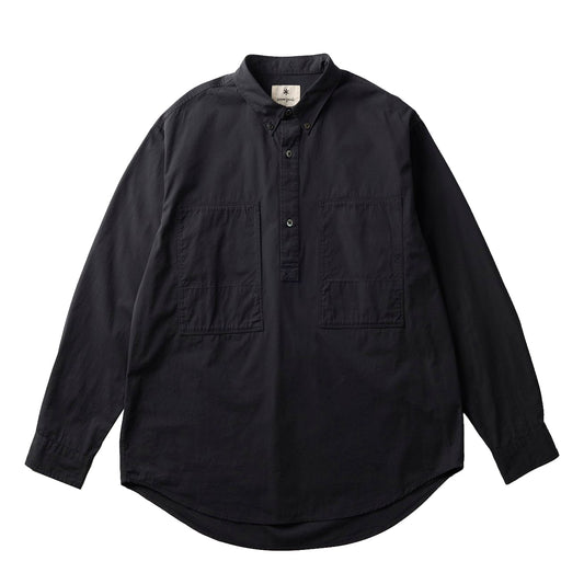 Snow Peak Organic Cotton Pullover Shirt Black