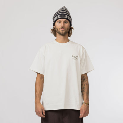 Snow Peak Pegs & Hammer T-Shirt Off White