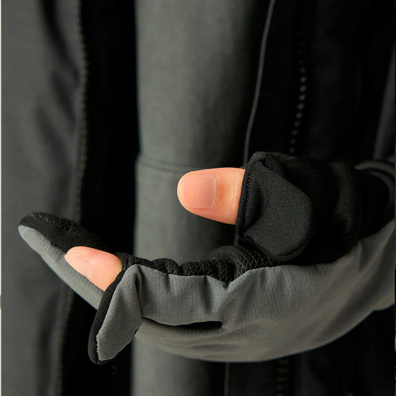 Snow Peak Polartec Power Stretch Gloves Grey