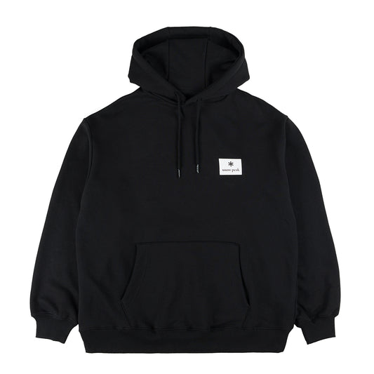 Snow Peak Square Logo Hoodie Black - The Sporting Lodge