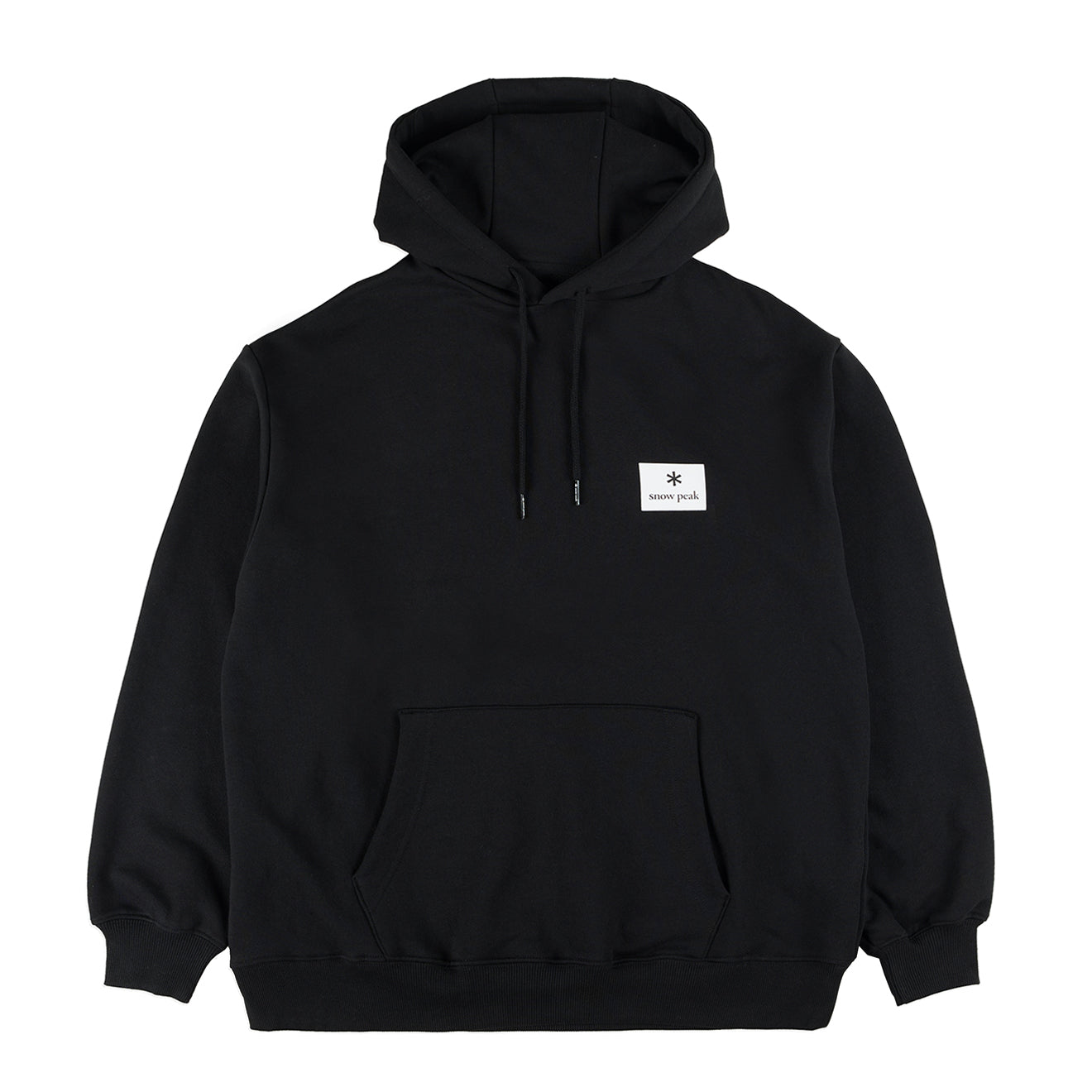 Snow Peak Square Logo Hoodie Black