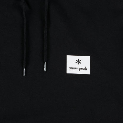 Snow Peak Square Logo Hoodie Black