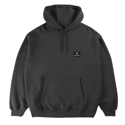 Snow Peak Square Logo Hoodie Charcoal - The Sporting Lodge