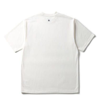 Snow Peak Standard Square Logo T-Shirt Off White - The Sporting Lodge