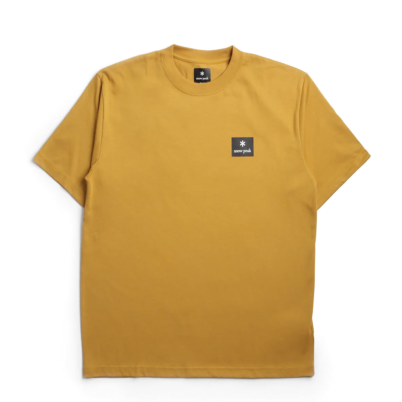 Snow Peak Standard Square Logo T-Shirt Yellow - The Sporting Lodge