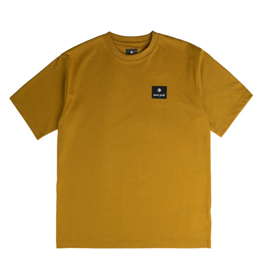 Snow Peak Standard Square Logo T-Shirt Yellow - The Sporting Lodge