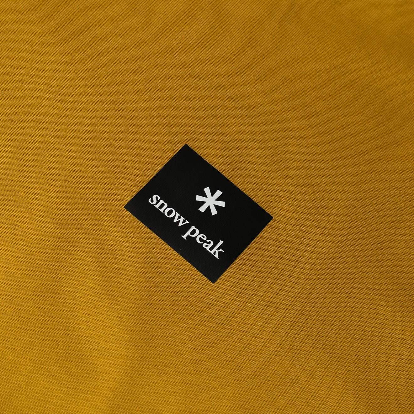 Snow Peak Standard Square Logo T-Shirt Yellow - The Sporting Lodge