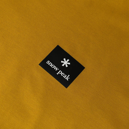 Snow Peak Standard Square Logo T-Shirt Yellow - The Sporting Lodge