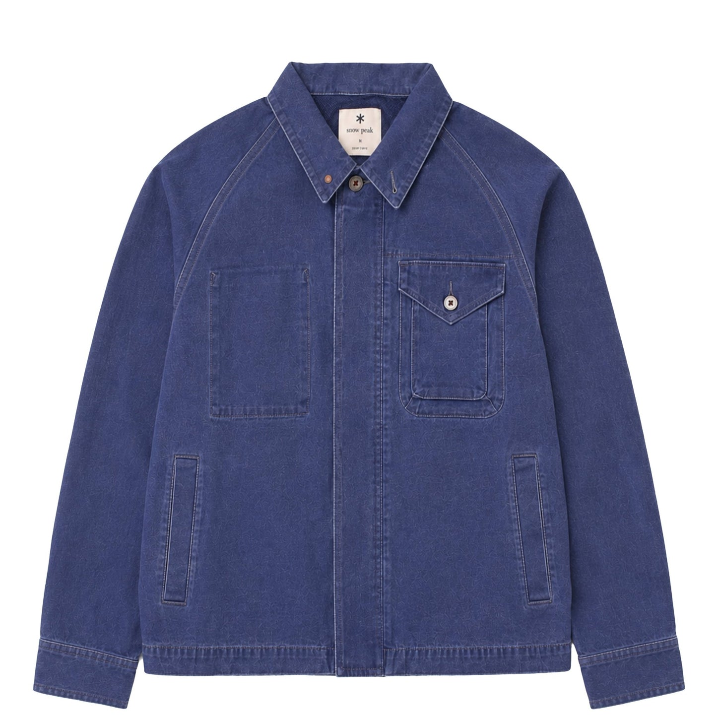 Snow Peak Sulfur Dyed Fade Coverall Blue