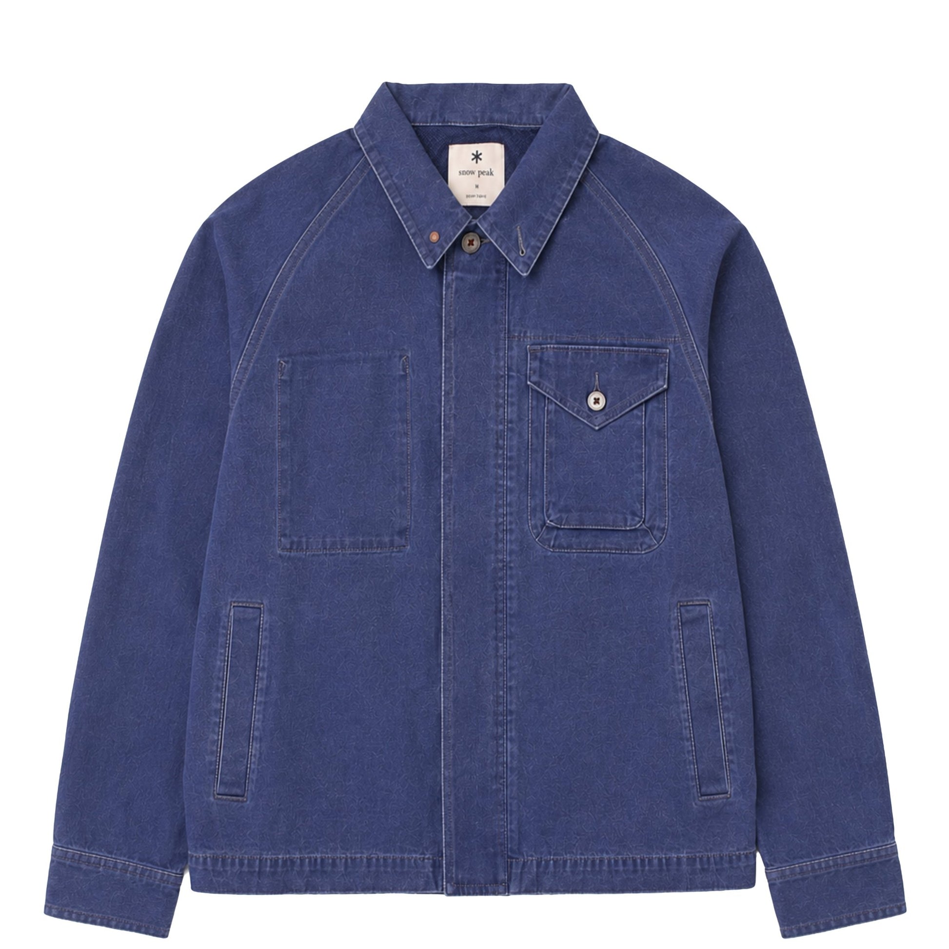 Snow Peak Sulfur Dyed Fade Coverall Blue