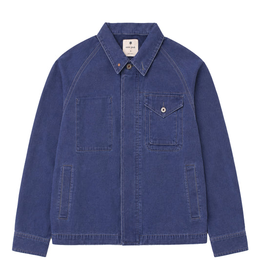 Snow Peak Sulfur Dyed Fade Coverall Blue