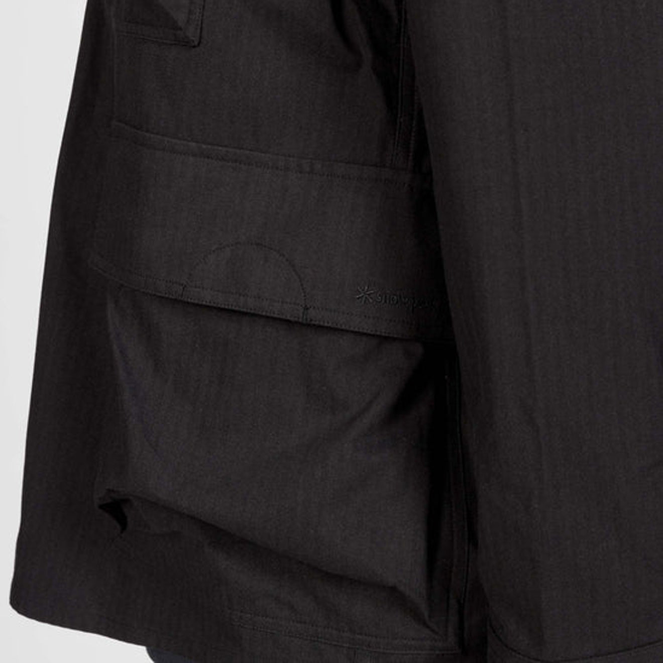 Snow Peak TAKIBI Herringbone Shirt Jacket Black - The Sporting Lodge