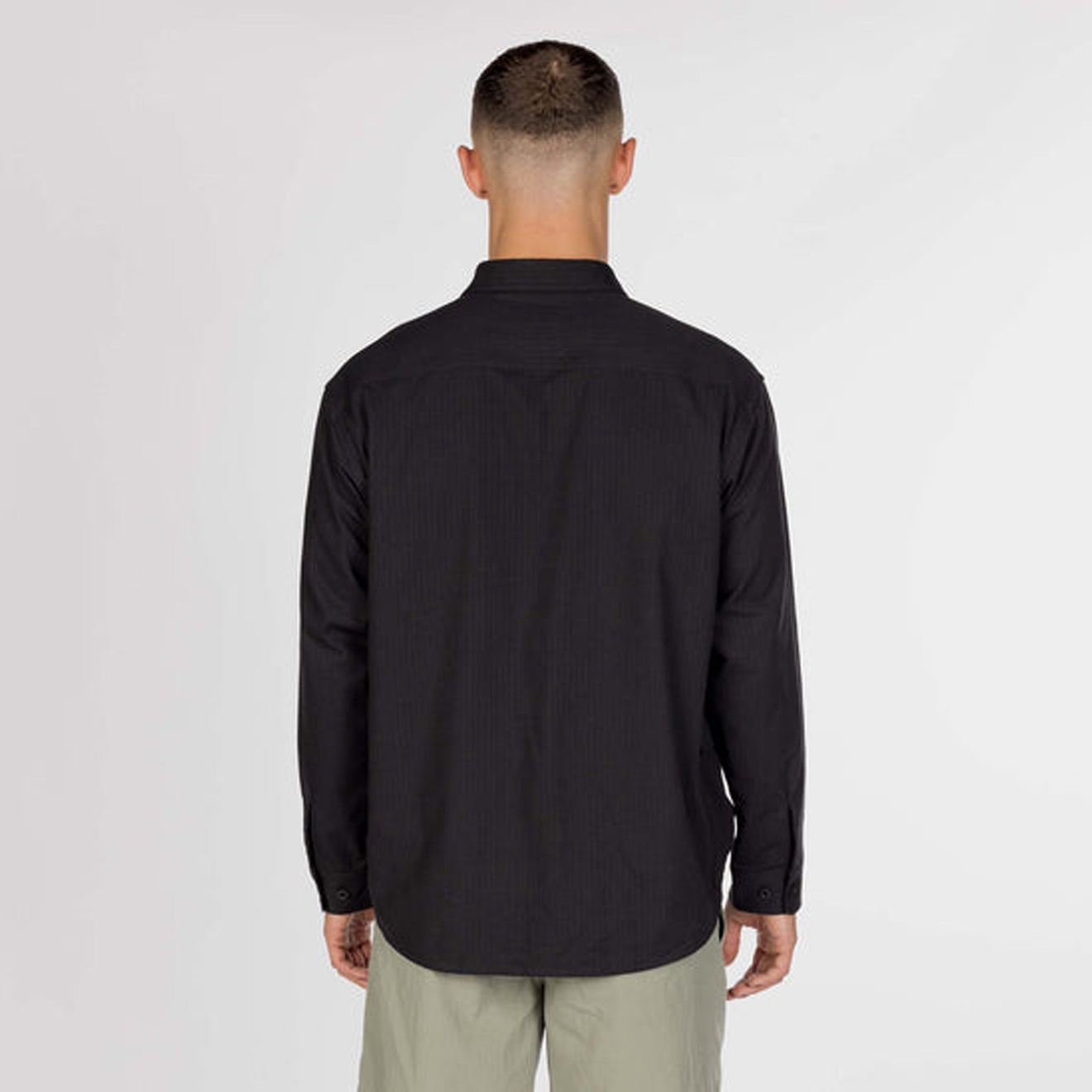 Snow Peak TAKIBI Herringbone Shirt Jacket Black - The Sporting Lodge