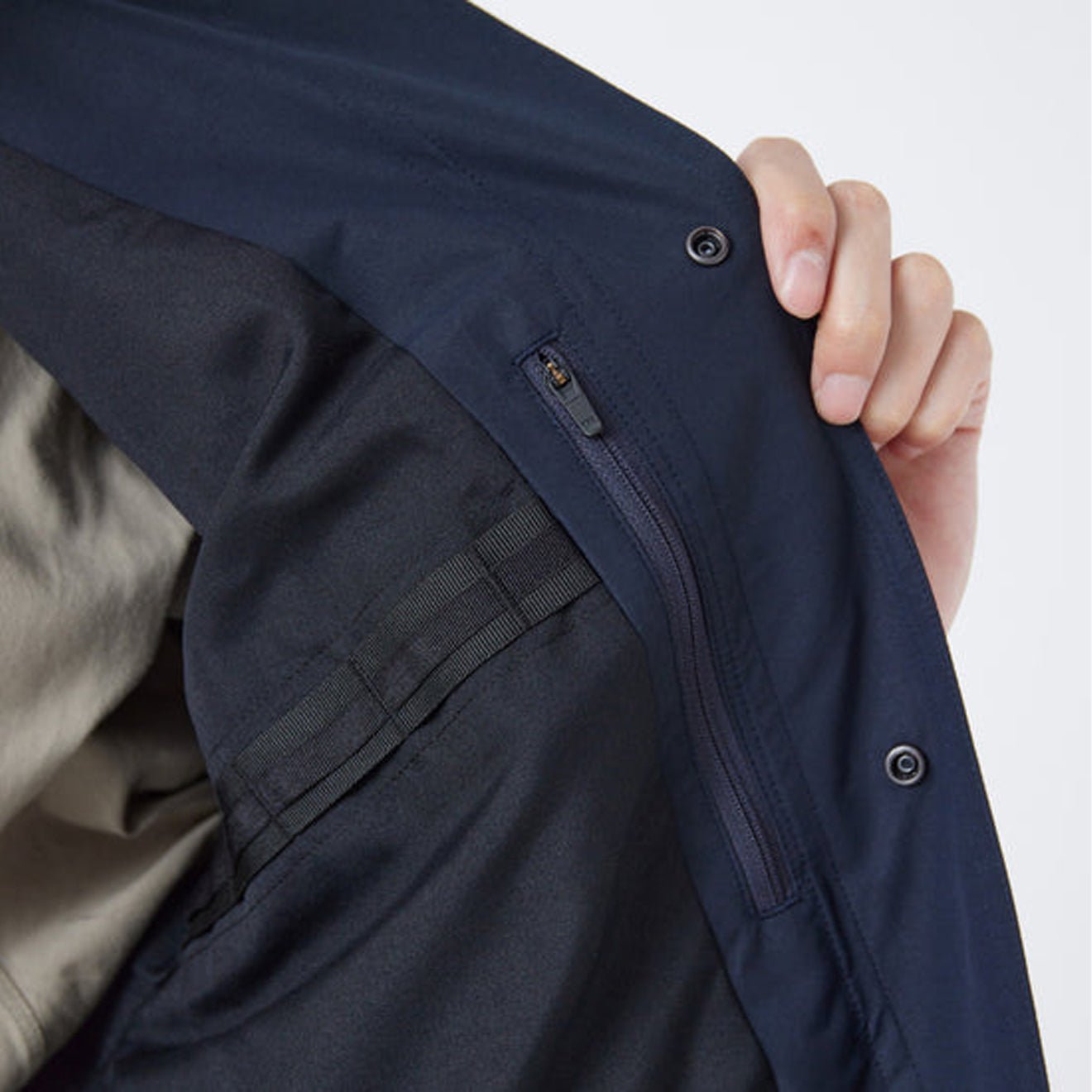 Snow Peak WINDSTOPPER Bal Collar Coat Dark Navy