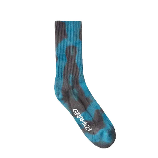 Gramicci Tie Dye Crew Socks Blue - The Sporting Lodge