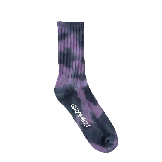 Gramicci Tie Dye Crew Socks Purple - The Sporting Lodge