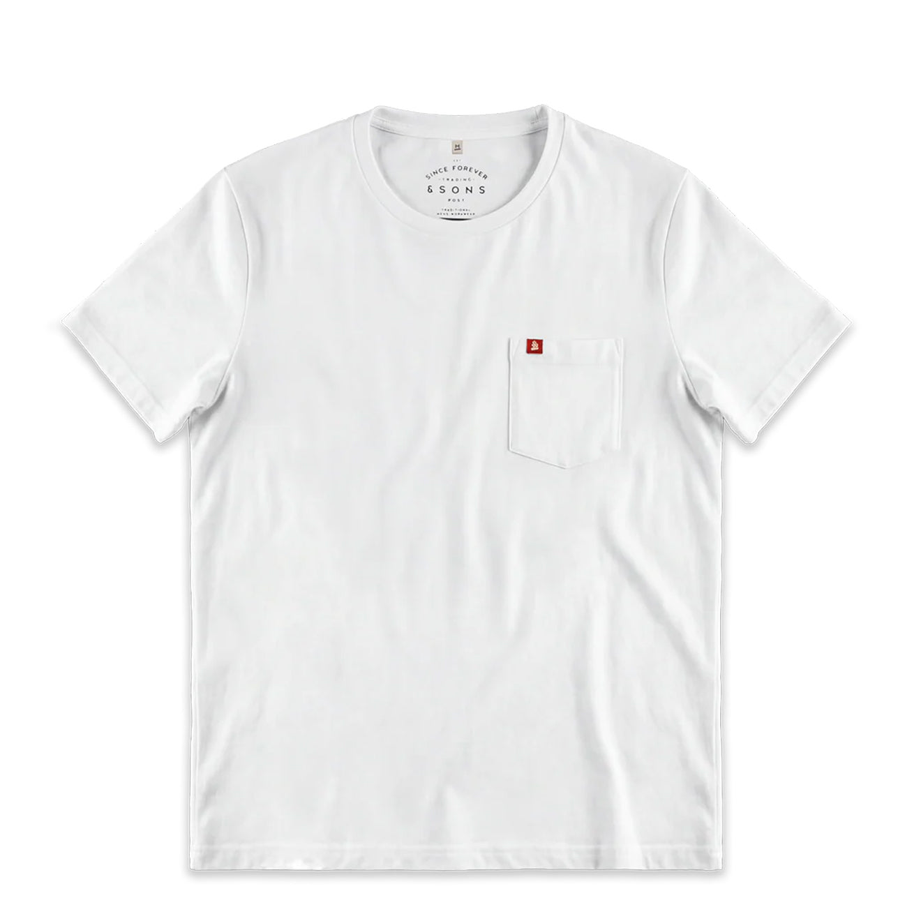 &Sons Boxer Pocket T-Shirt White