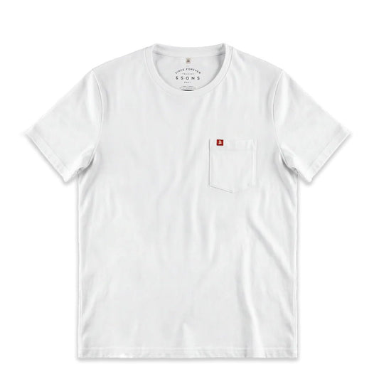 &Sons Boxer Pocket T-Shirt White