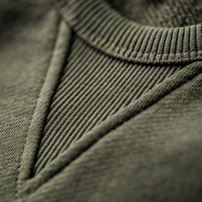 &Sons Finch Saddle Sleeve Sweat Forest Green