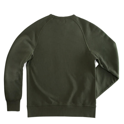 &Sons Finch Saddle Sleeve Sweat Forest Green