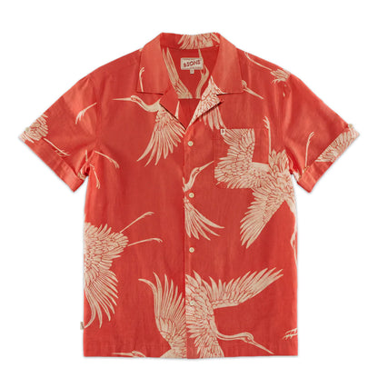 &Sons New Flight Print Club Shirt Multi