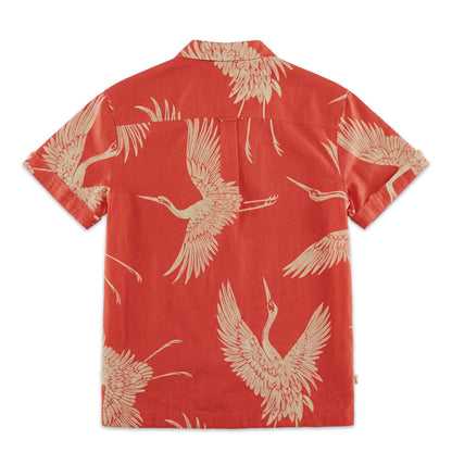 &Sons New Flight Print Club Shirt Multi