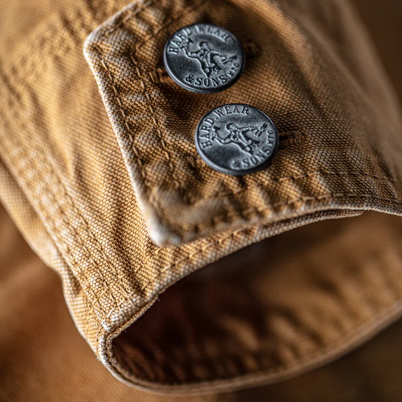 &Sons Ryder Hardwear Canvas Jacket Tan