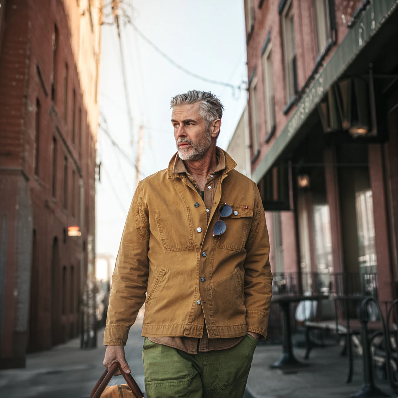 &Sons Ryder Hardwear Canvas Jacket Tan