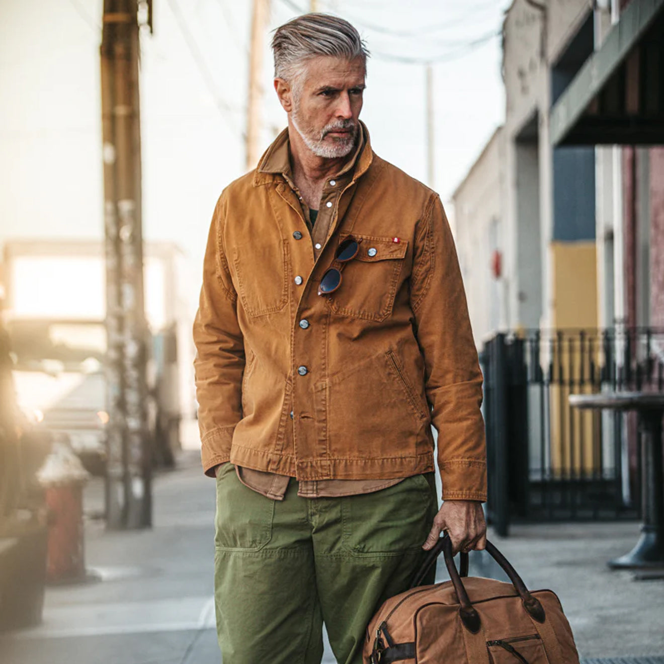 &Sons Sunday Shirt Dark Tan