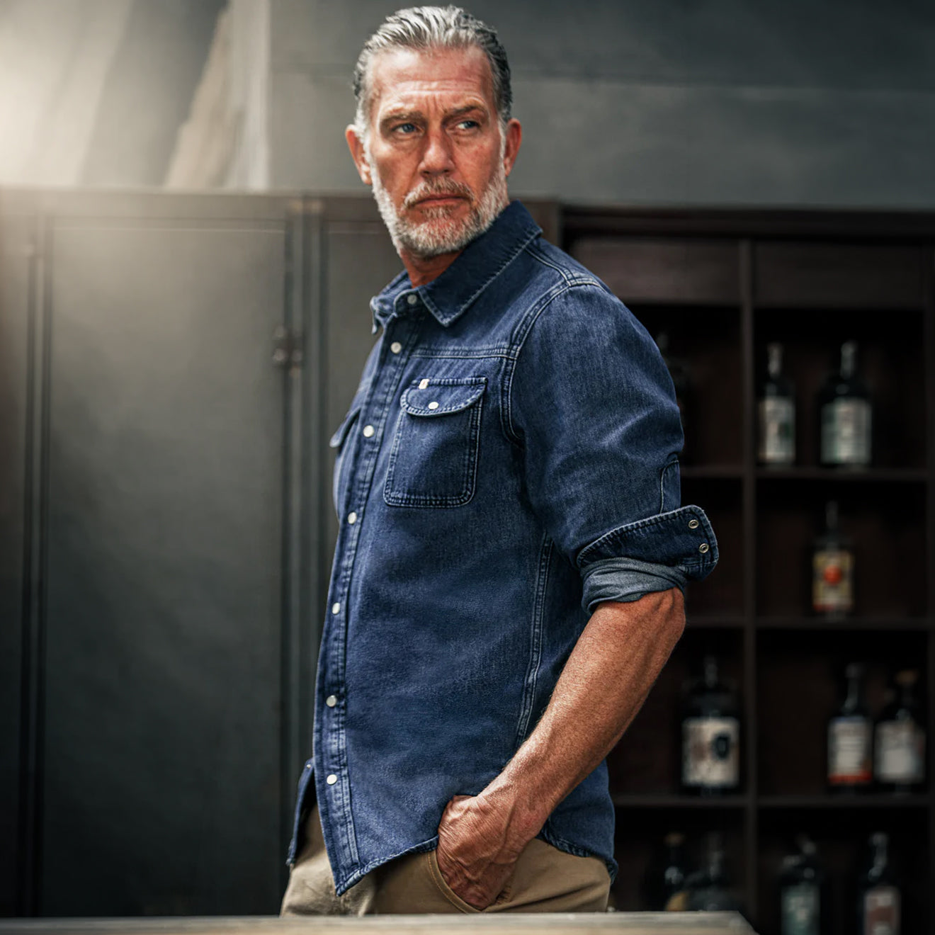 &Sons Sunday Shirt Denim