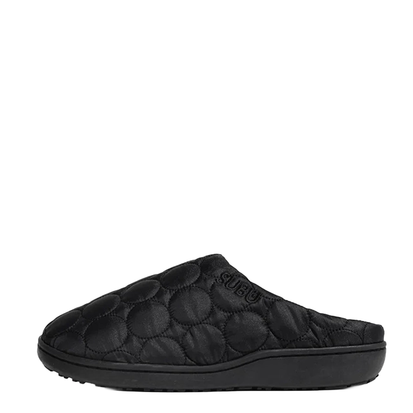 Subu Womens Circle Slipper Black
