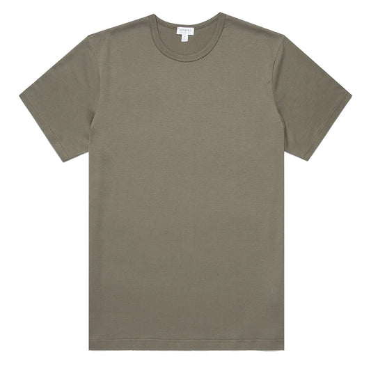 Sunspel Classic T-shirt Khaki - The Sporting Lodge